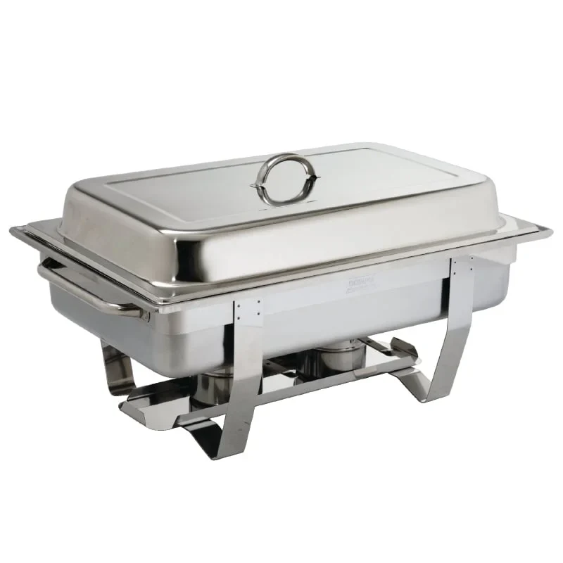 2x Olympia Chafing Dish 1/1 GN, Edelstahl, Milan mit 72 Brennpasten - Image 3