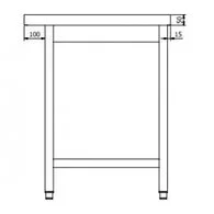 Ablauftisch PROFI 1800 x 700 Rechts für PROFI und ECO Modelle - Image 3