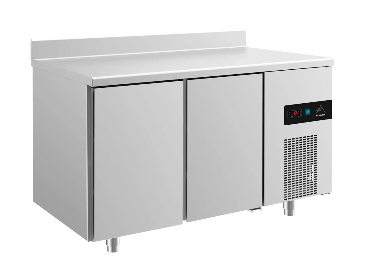 A&S Kühltisch -2 bis +8°C 1400x700x850mm mit 2 Türen u. Aufkantung