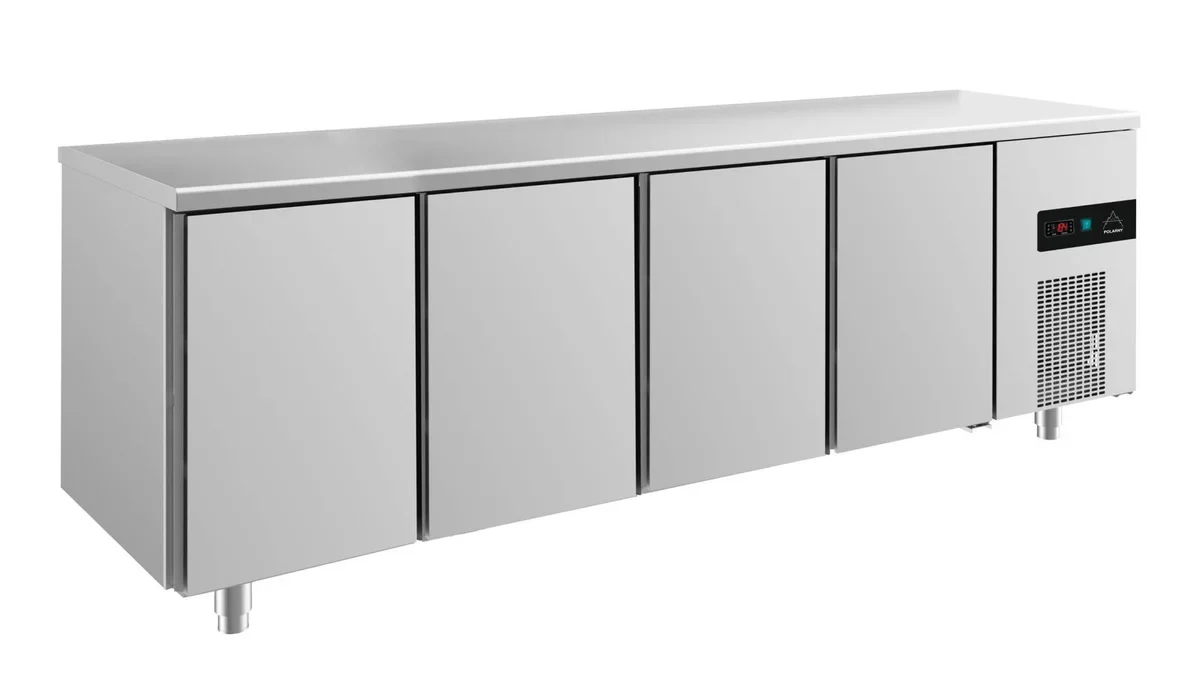 A&S Kühltisch -2 bis +8°C 2330x700x850mm mit 4 Türen (4TTTT)