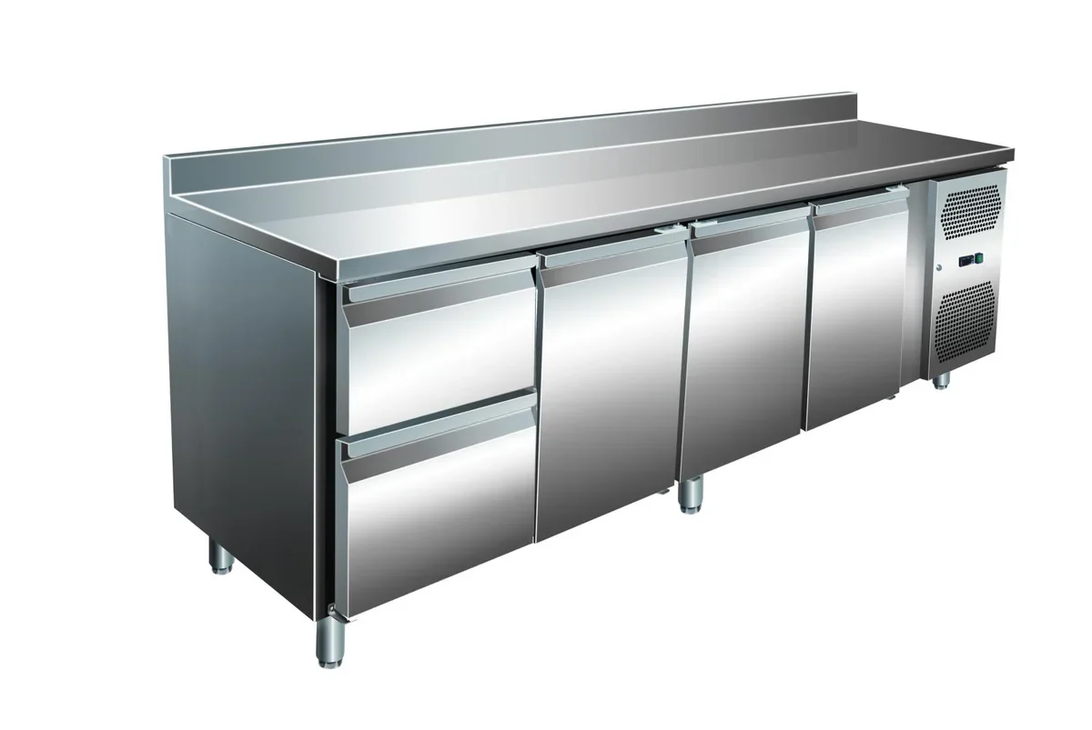 A&S Kühltisch VIP 600 3/2 2230 mm GN1/1, mit Aufkantung
