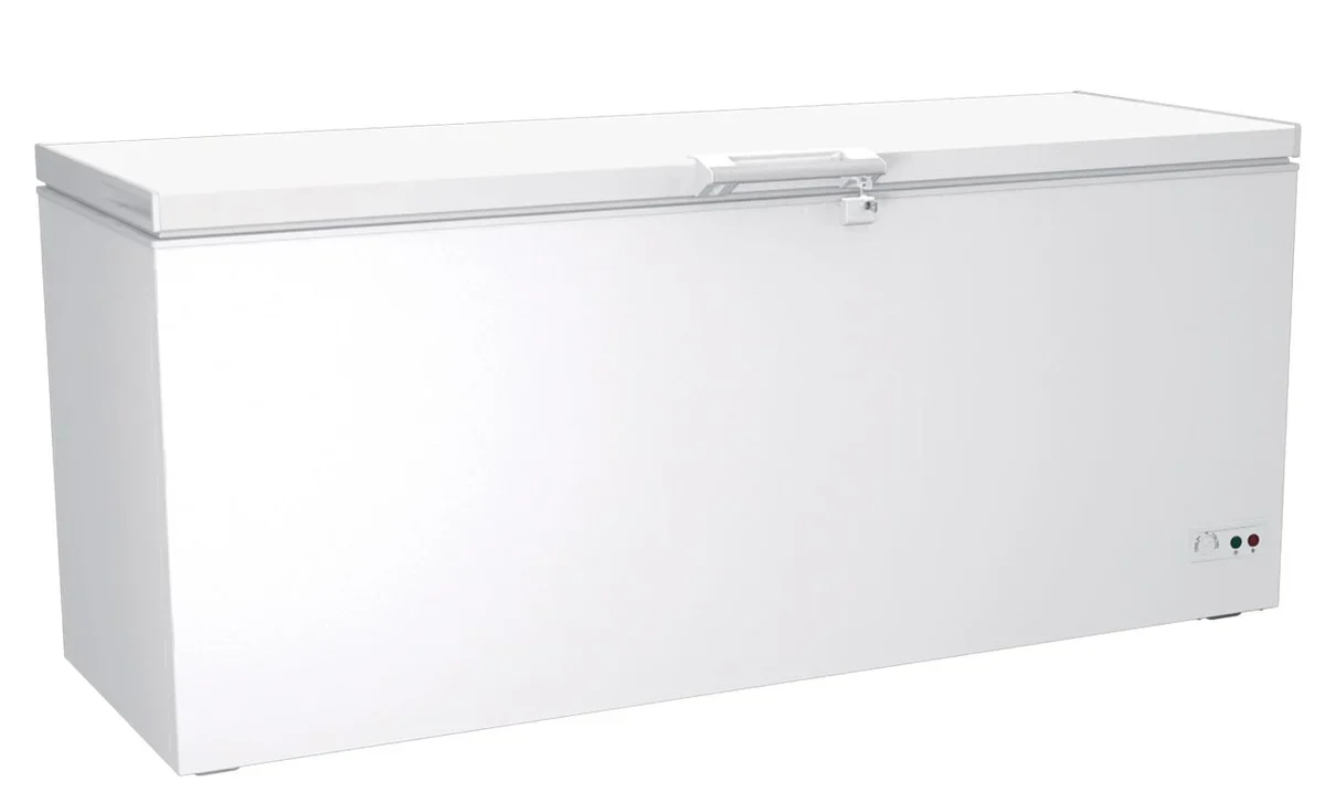 A&S Tiefkühltruhe mit geschlossenem Deckel und LED-Beleuchtung, 620 Liter