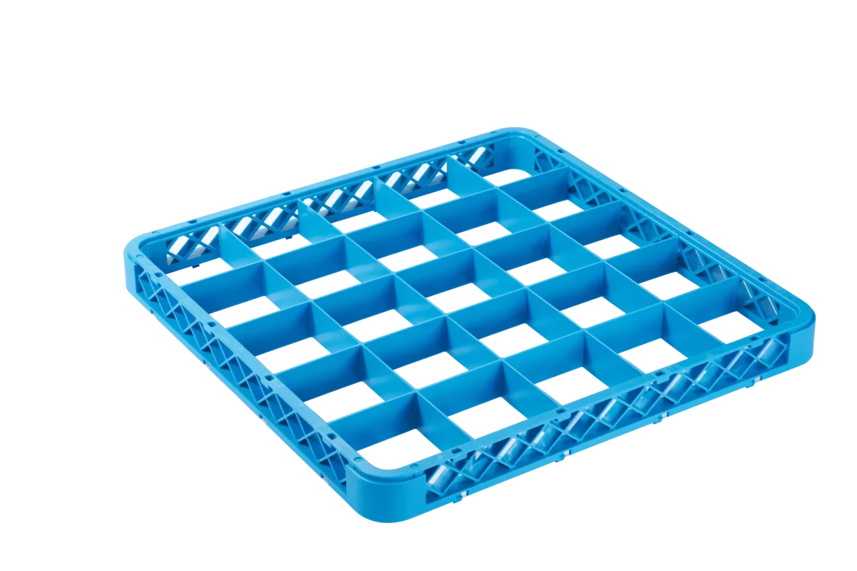 Aufsatz 25 Fächer 89x89 mm für Spülkorb, blau