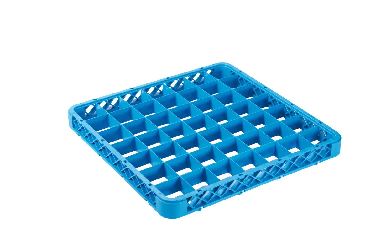 Aufsatz 49 Fächer 60x60 mm für Spülkorb, blau