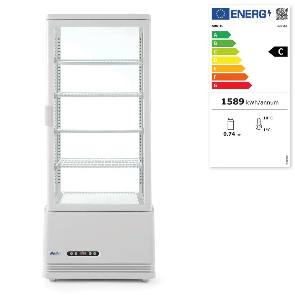 Aufsatz Vitrine weiß 98l Anti-Beschlag Höhe 1116mm - Image 2