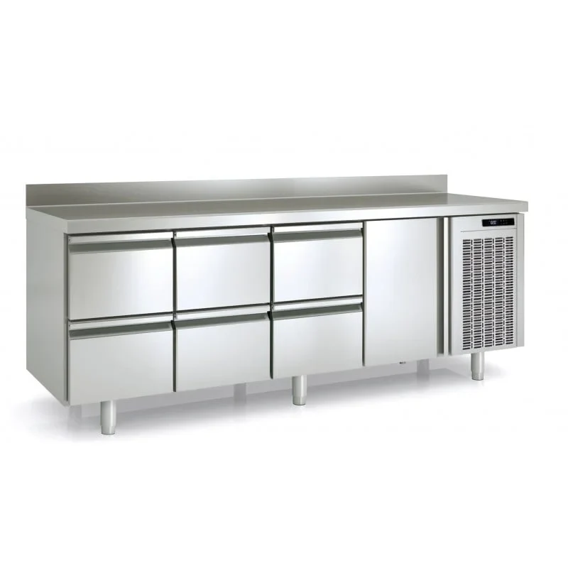 Bäckereikühltisch Premium 1/6 mit Aufkantung - Image 2