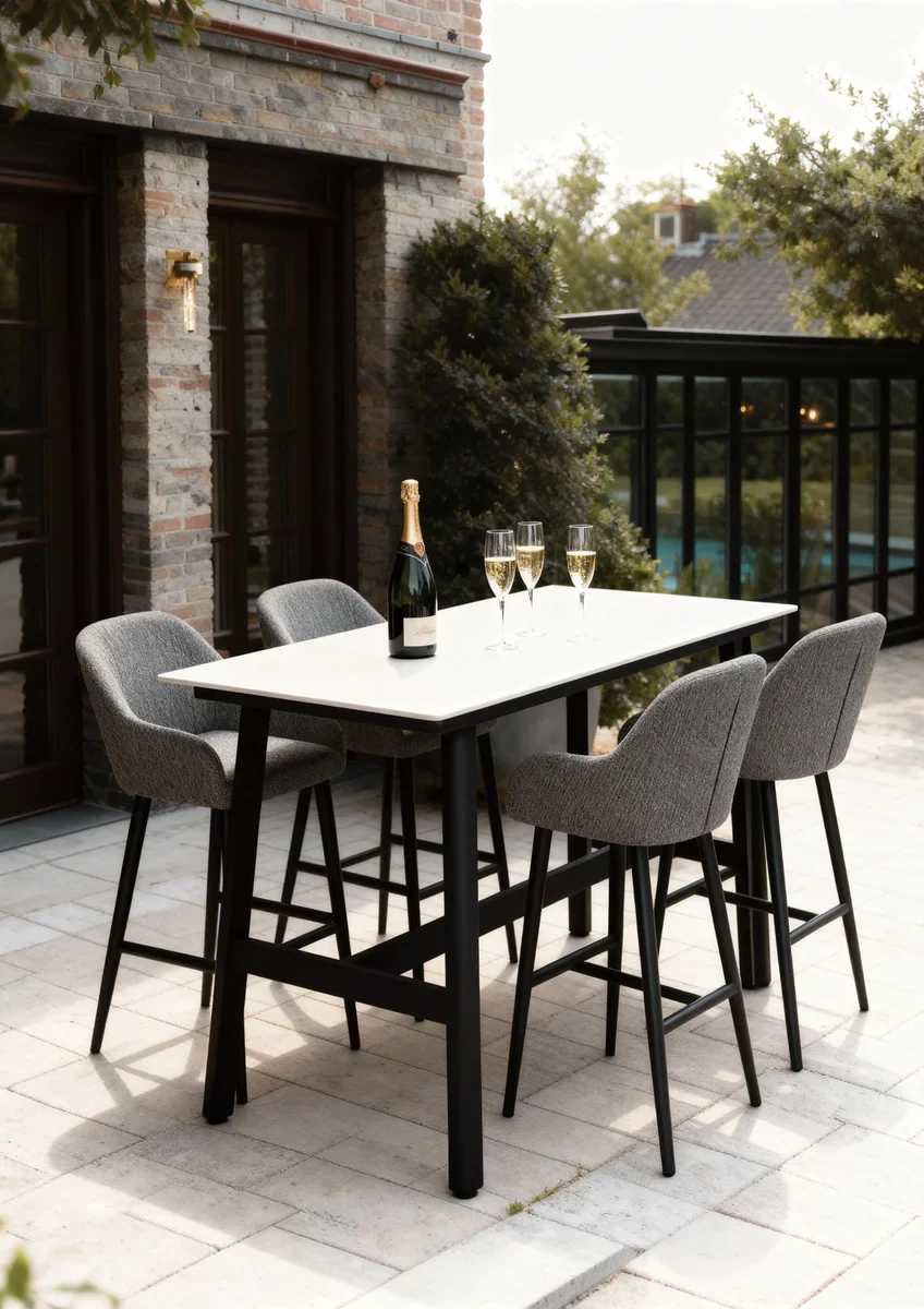 barths Belfort Bartisch 160 x 80 cm - Anthrazit - Image 6