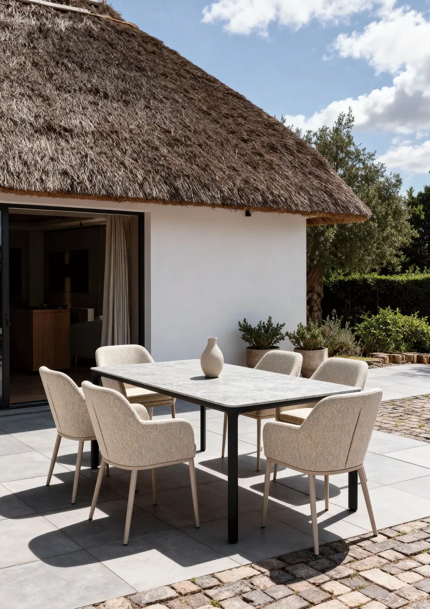 barths Belfort rechteckiger Dining-Tisch 140 x 90 cm - Anthrazit - Image 4