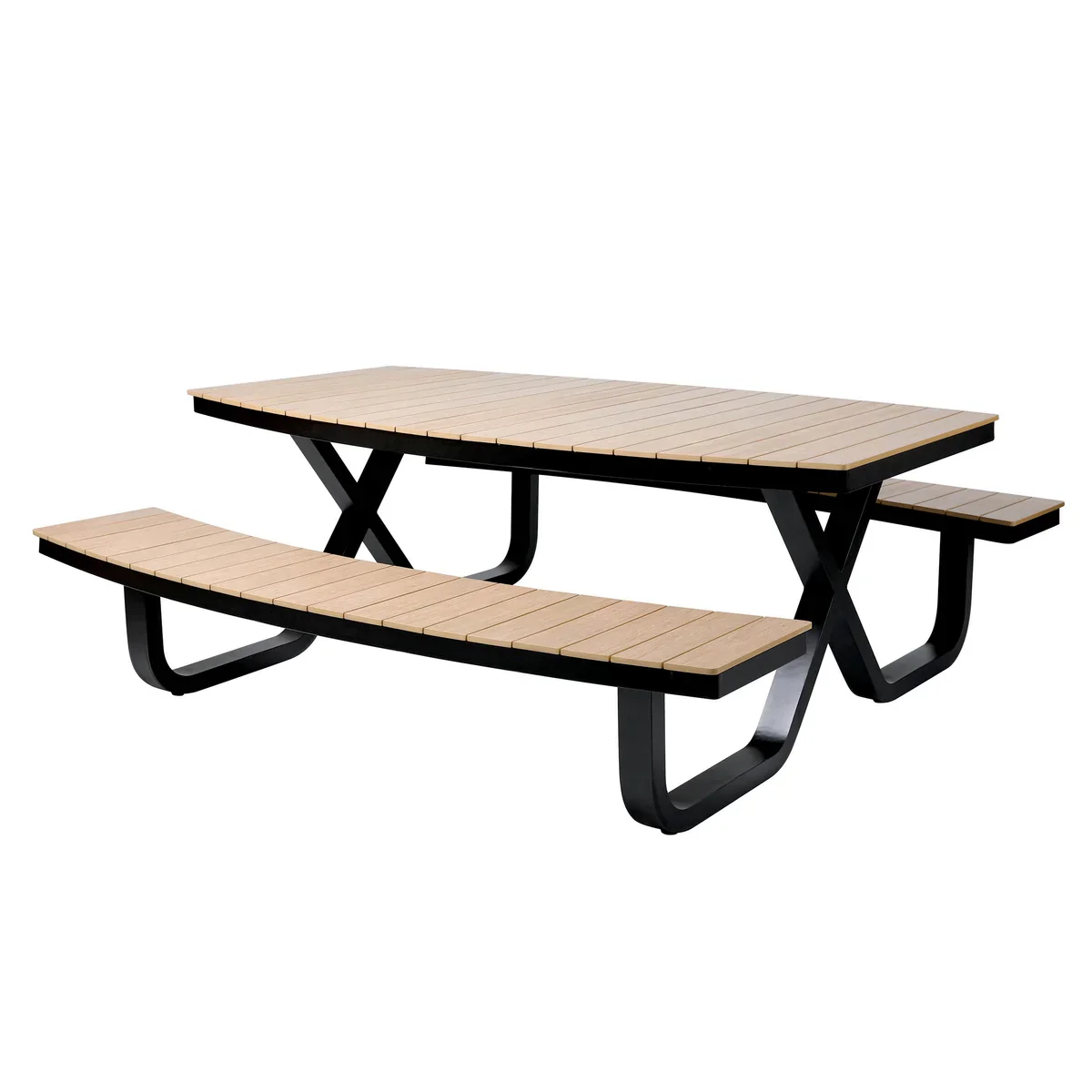 barths Buddy – Picknicktisch Polywood-Schwarz