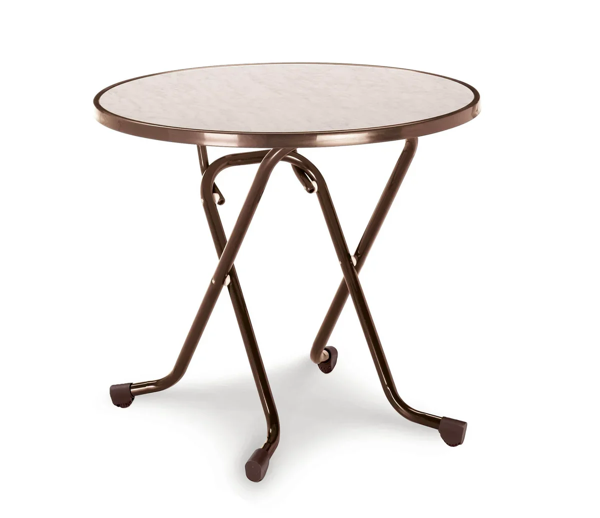 barths Dublin – Klapptisch rund 80 cm Braun