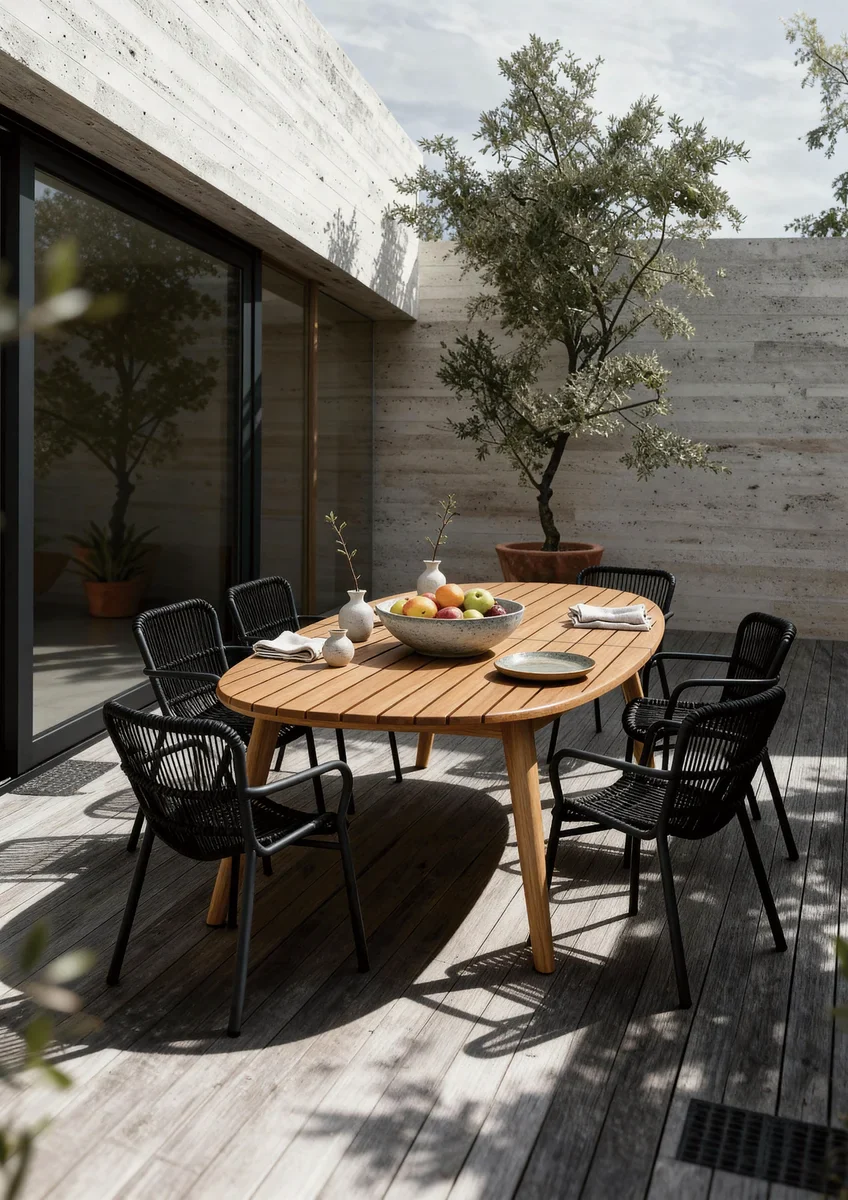 barths Madera ausziehbarer Dining-Tisch 180/240 x 100 cm - Teak - Image 2