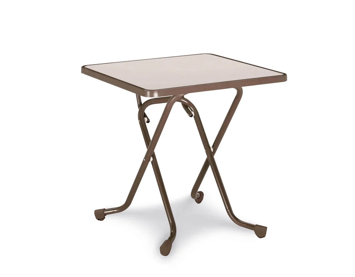 barths Madrid – Klapptisch quadratisch 67x67 cm Braun
