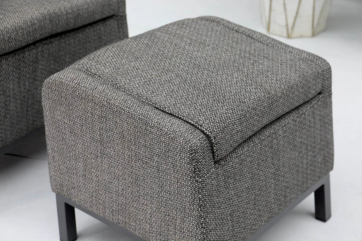 barths Riga – Relaxsessel mit Fußhocker Anthrazit - Image 7