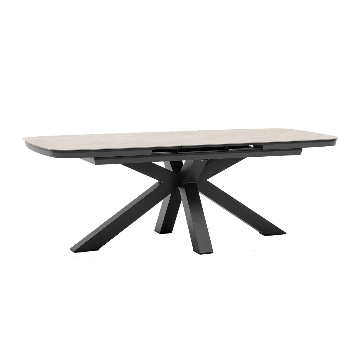 barths Torino ausziehbarer Dining-Tisch 180/220 x 100 cm - Anthrazit - Image 2
