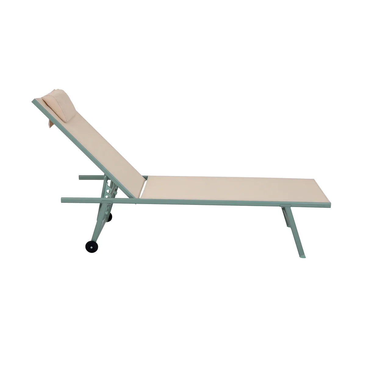 barths Travis Liegestuhl – Grün-Beige - Image 2