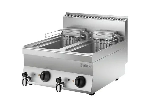 Bartscher Elektro-Fritteuse 650 Snack 2x10L - Tischgerät - Image 3