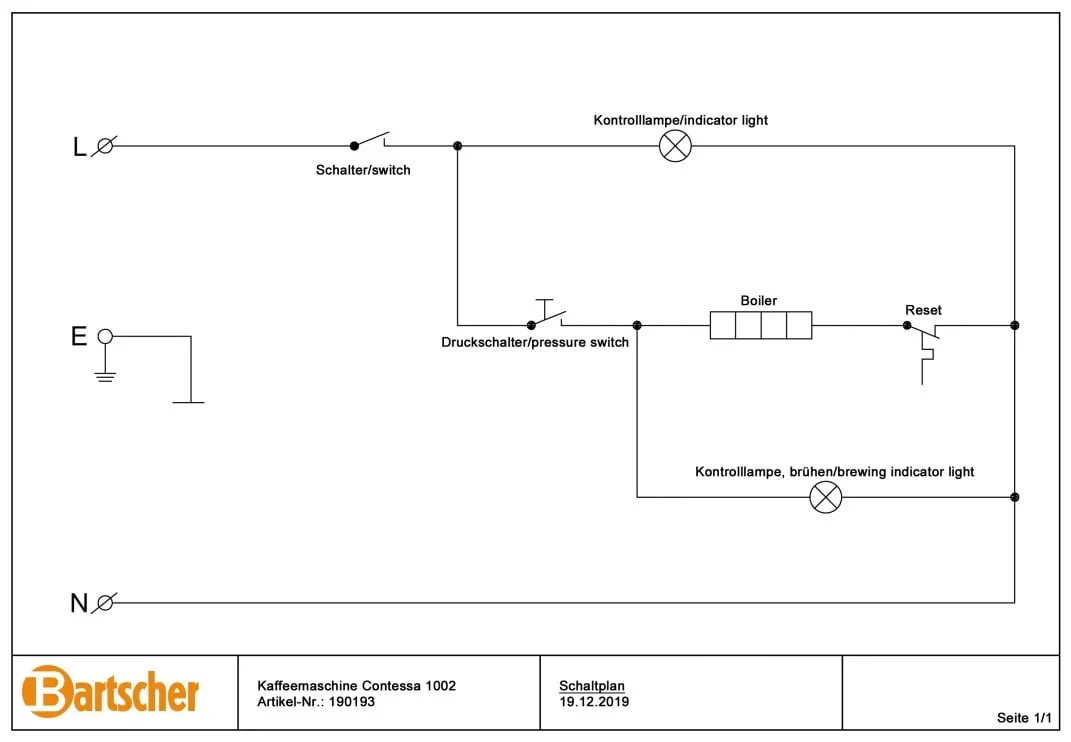 Bartscher Kaffeemaschine Contessa 1002 - Image 5
