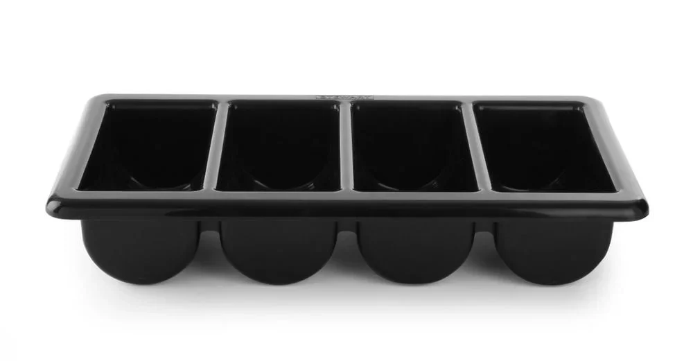 Besteckbehälter GN 1/1 - 4 Fächer schwarz - Image 3