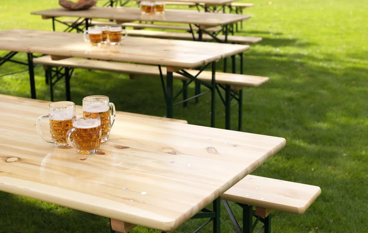 Feros Biertisch, klappbar- (BxTxH) 2200x800x780mm - Image 5