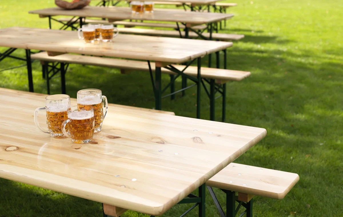 Feros Biertisch, klappbar- (BxTxH) 2200x800x780mm - Image 6