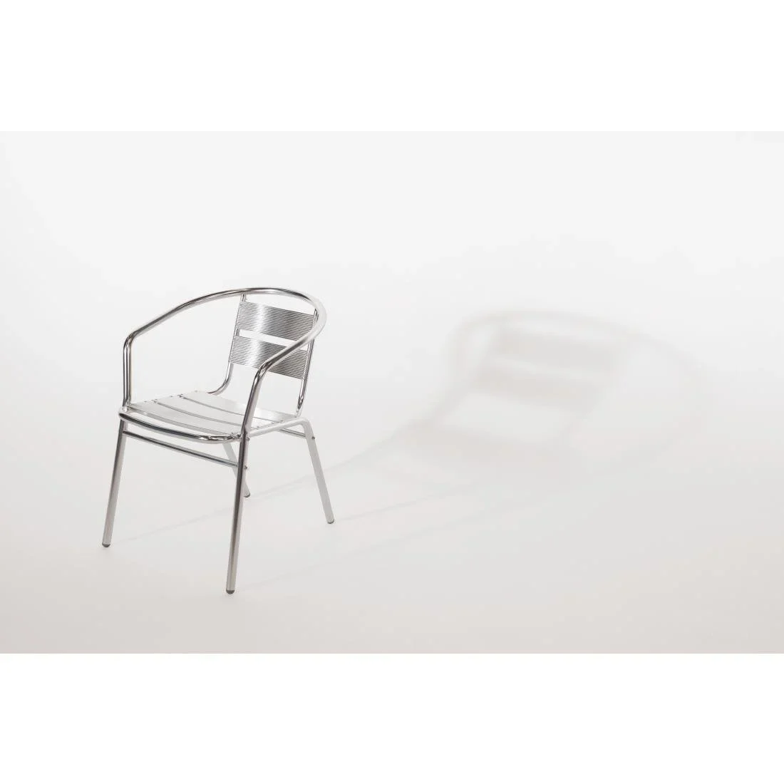 Bistrostühle Bolero aus Aluminium mit gerundeter Armlehne - 4 Stück - Image 6