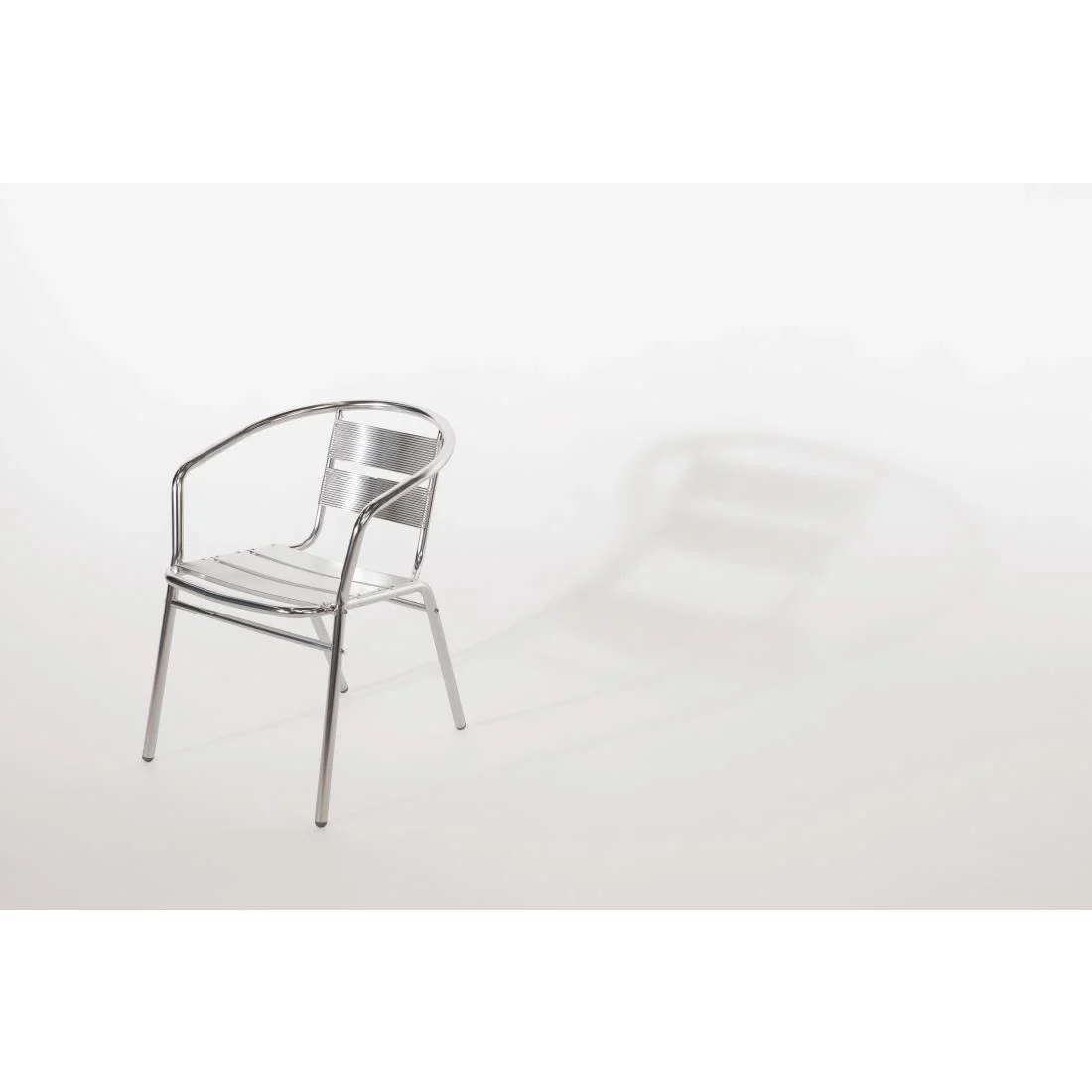 Bistrostühle Bolero aus Aluminium mit gerundeter Armlehne - 4 Stück - Image 9