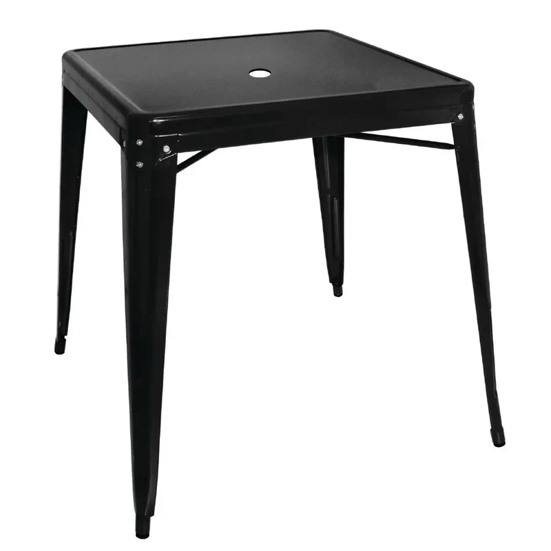 Bolero Bistro Quadratischer Stahltisch Schwarz 660mm