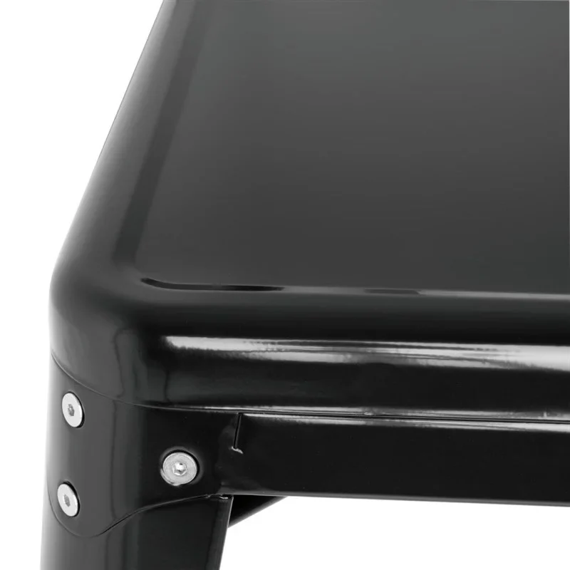 Bolero Bistro Quadratischer Stahltisch Schwarz 660mm - Image 8
