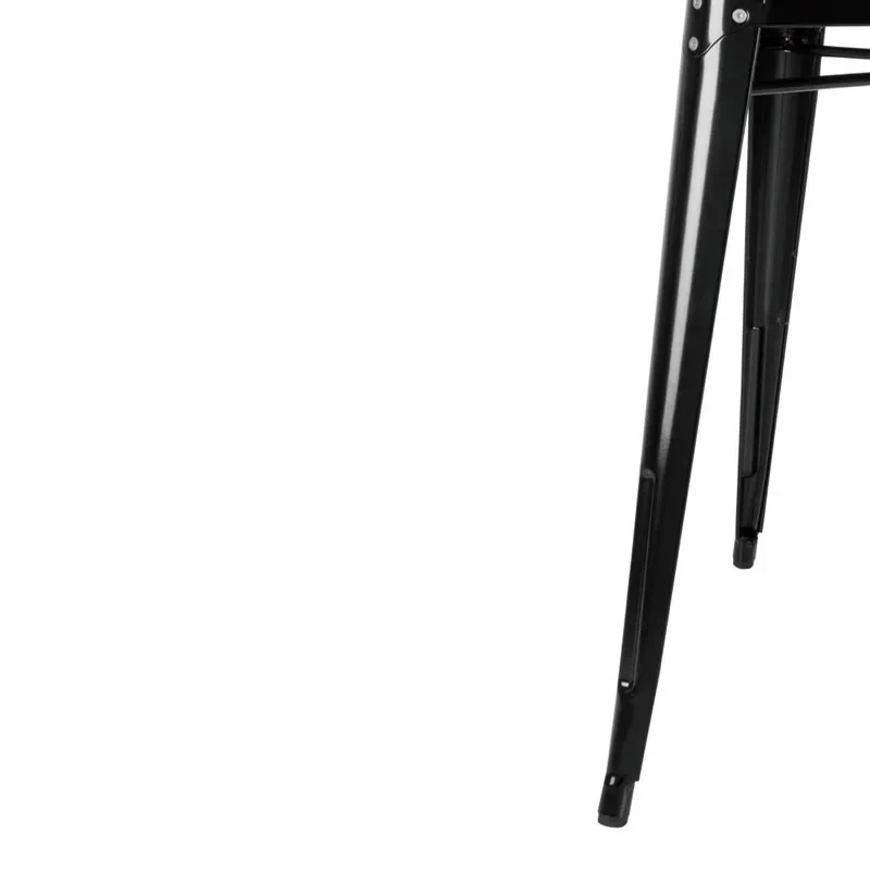 Bolero Bistro Quadratischer Stahltisch Schwarz 660mm - Image 9