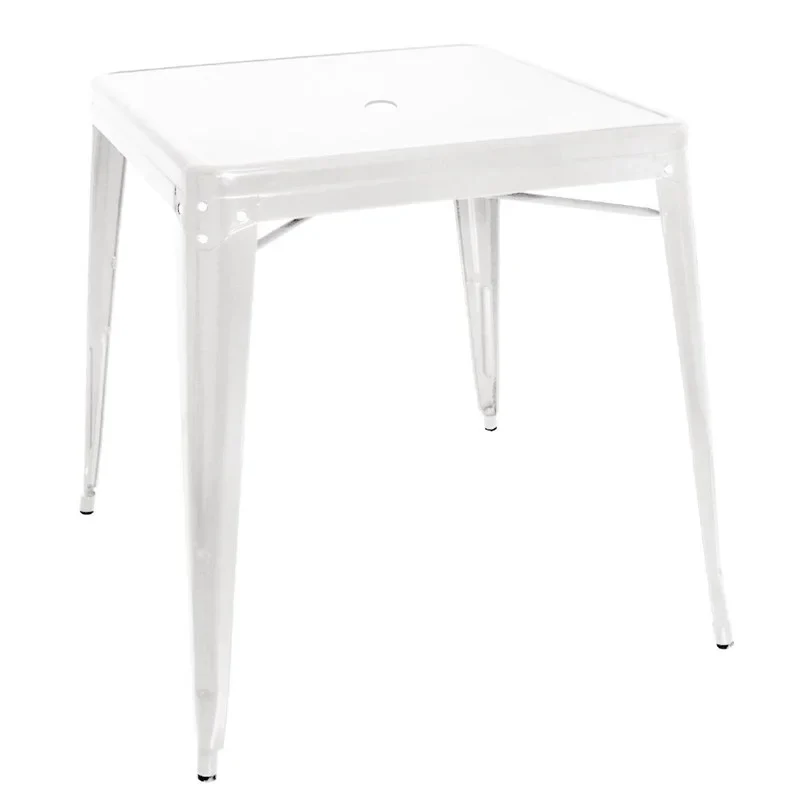 Bolero Bistro quadratischer Stahltisch weiß 668 mm