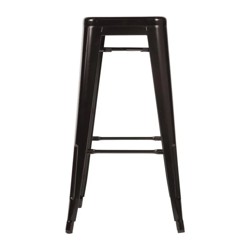 Bolero hohe Bistrobarhocker aus Stahl in schwarz 4 Stück - Image 2