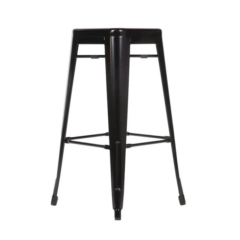 Bolero hohe Bistrobarhocker aus Stahl in schwarz 4 Stück - Image 3