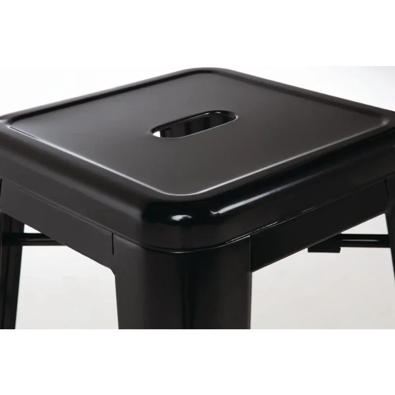 Bolero hohe Bistrobarhocker aus Stahl in schwarz 4 Stück - Image 5