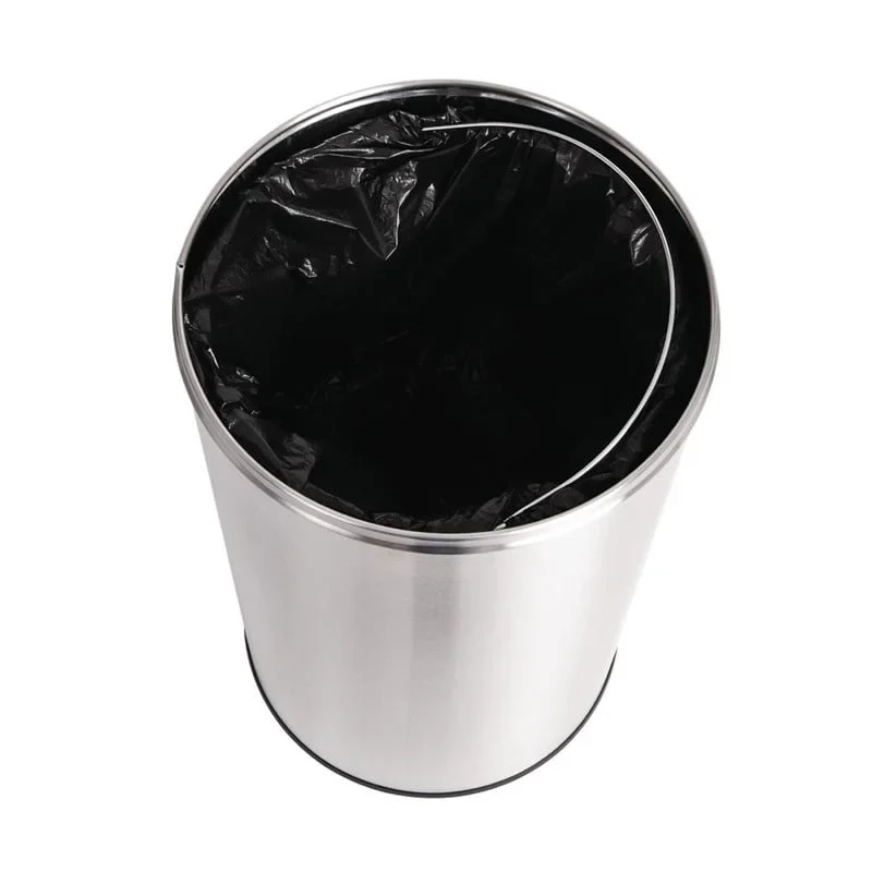 Bolero offener Edelstahl Abfallbehälter silber 40L - Image 5