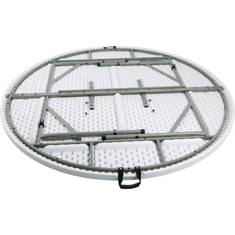 Bolero runder Klapptisch weiß 183cm - Image 4