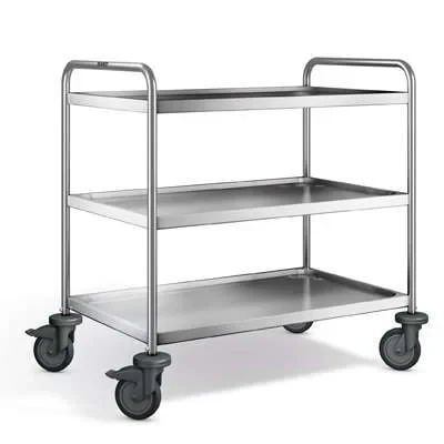 B.PRO Servierwagen SW 6 x 4-3, stahlverzinkte Rollen