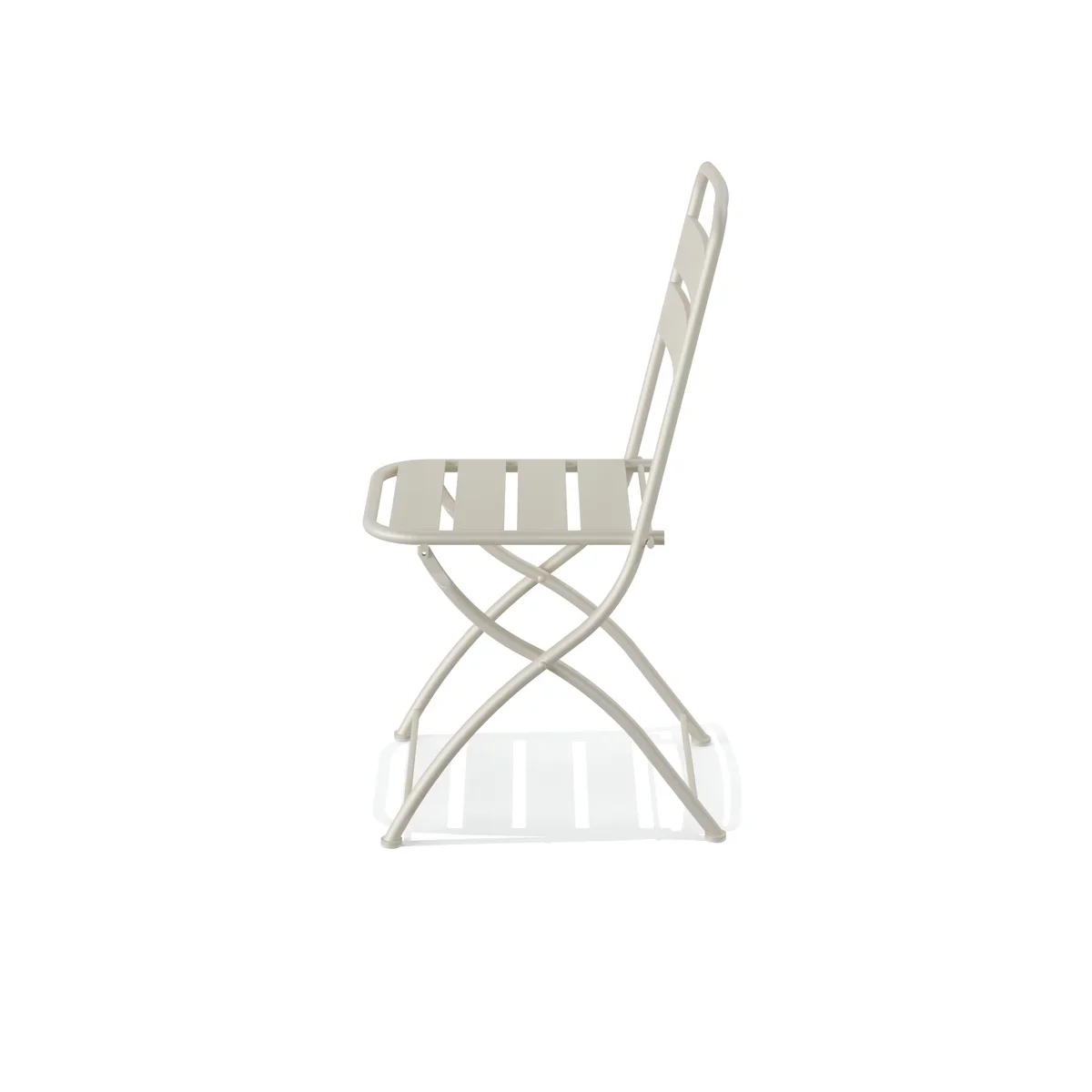 Feros Breeze Bistro Klappstuhl Metall – Beige - Image 2