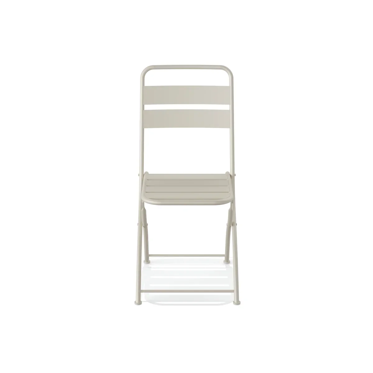 Feros Breeze Bistro Klappstuhl Metall – Beige - Image 3