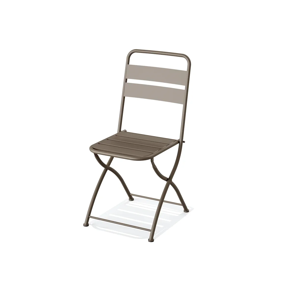 Feros Breeze Bistro Klappstuhl Metall – Cappuccino