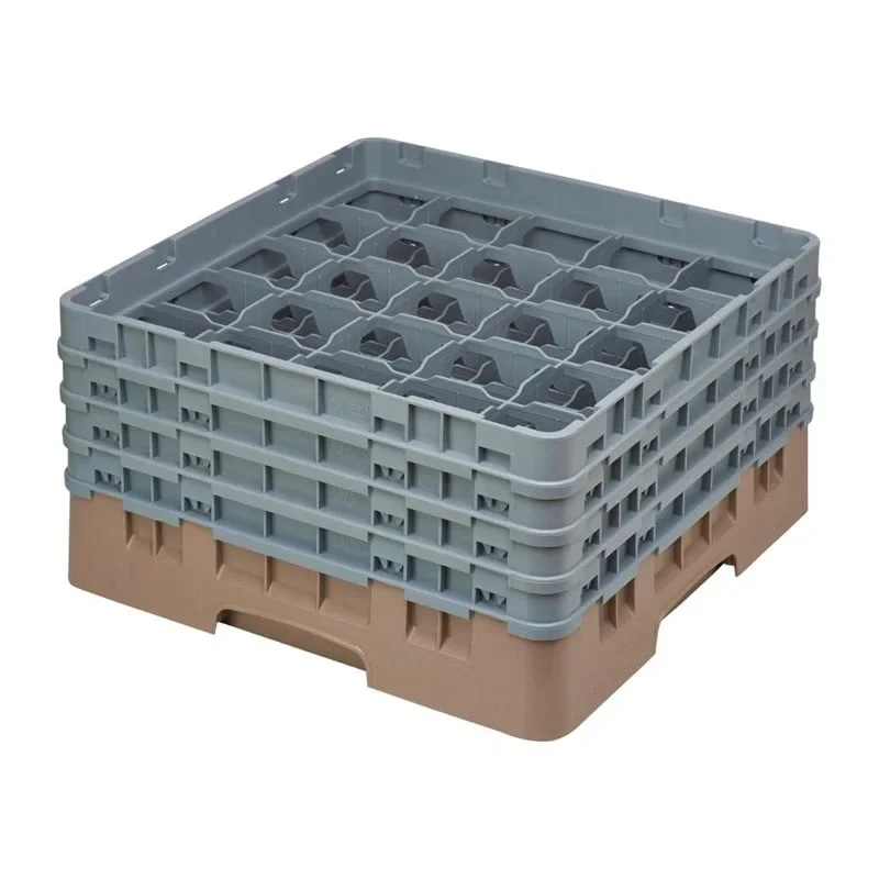 Cambro Gläserspülkorb beige mit 25 Fächern max Glashöhe 21,5cm - Image 2
