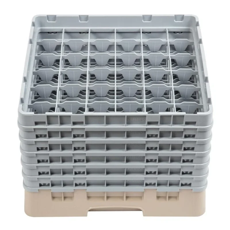 Cambro Gläserspülkorb beige mit 36 Fächern max Glashöhe 29,8cm - Image 3