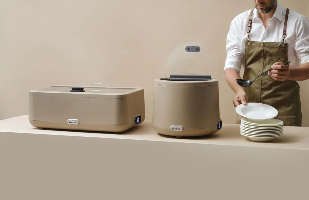 Chafing Dish UNIQ, HENDI, Beige, 220-240V/700W, 607x402x(H)245mm - Image 2