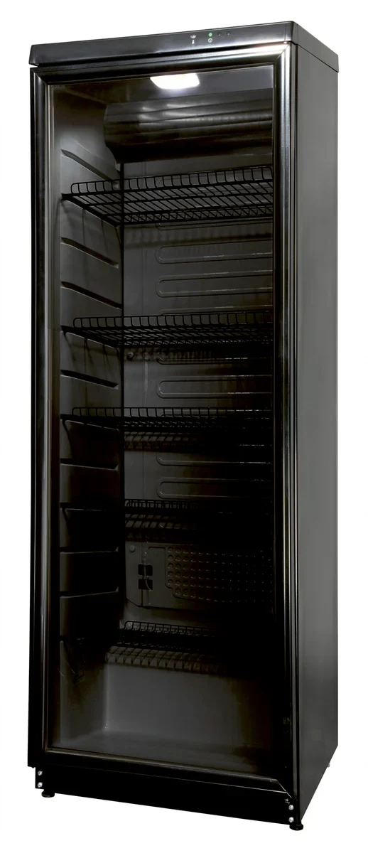 COOL-LINE Glastürkühlschrank CD 350 LED BLACK
