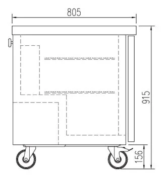 Coreco Kühltisch US Range 1200 - 0/4 - Image 3