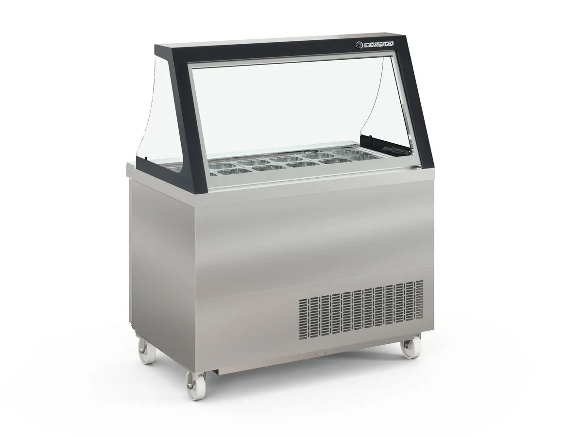 Coreco Saladette US Range 1200 - 1/2 mit Glasaufsatz - Image 2