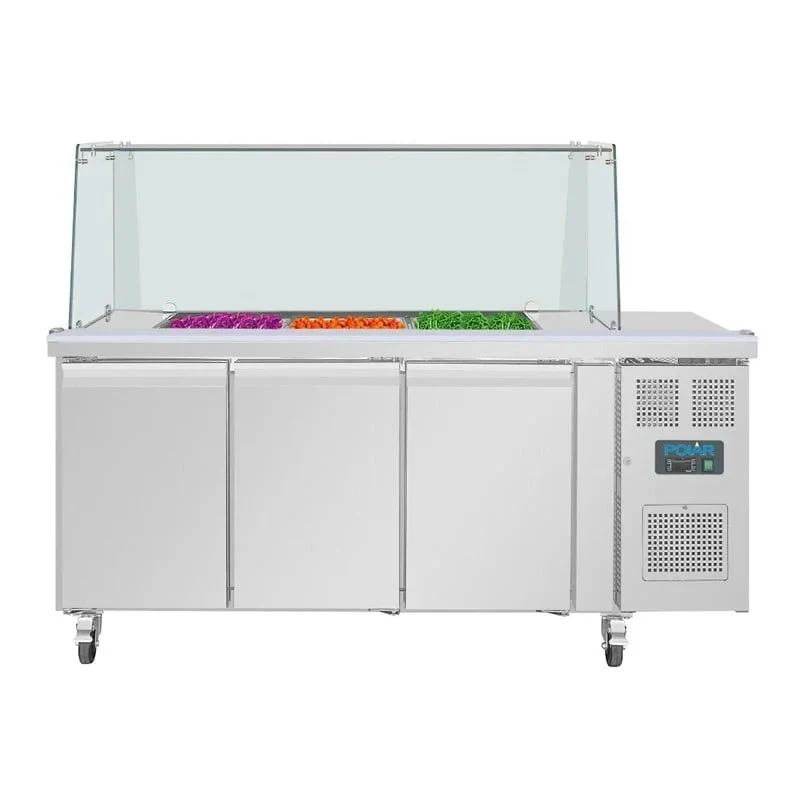 Dreitürige Saladette Thekenkühlschrank der Polar U-Serie - Image 10