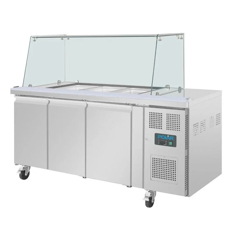 Dreitürige Saladette Thekenkühlschrank der Polar U-Serie - Image 4