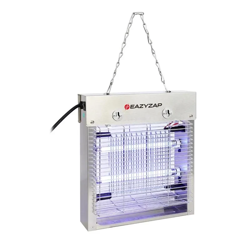 Eazyzap LED Insektenvernichter 30m² 8W, gebürsteter Edelstahl, energieeffizient - Image 4