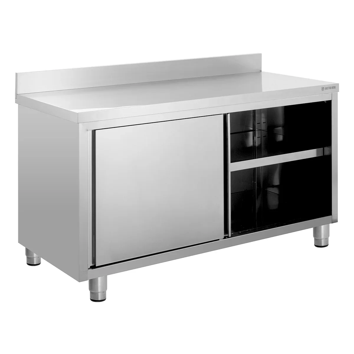 Edelstahl-Arbeitsschrank ECO 15x7 mit Aufkantung - Image 2