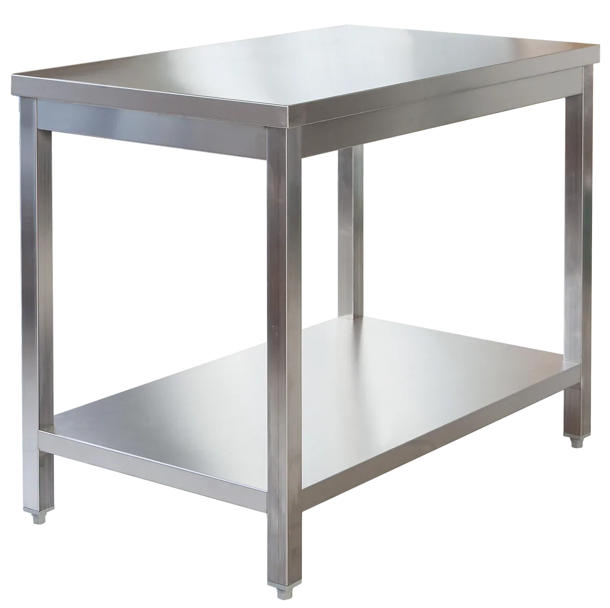 Edelstahl Arbeitstisch Profi 1400 x 700 mm - mit Grundboden - Image 3